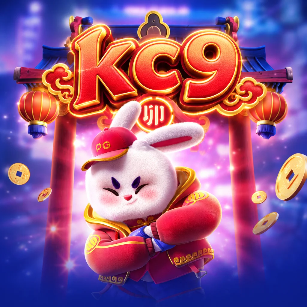 kc9 ตัวละครกระต่ายขาวสวมหมวกและชุดสีแดงในเกม Fortune Rabbit